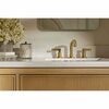 Kohler Widespread Bathroom Sink Faucet 0.5 GPM in Vibrant Brushed Moderne Brass 35908-4N-2MB